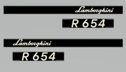 Stickerset Lamborghini R 654