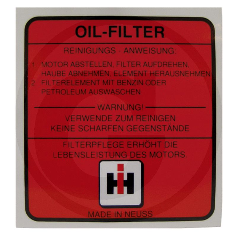 Oil filter emblem