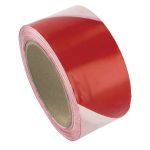 Markeerband rood/wit 100 mtr