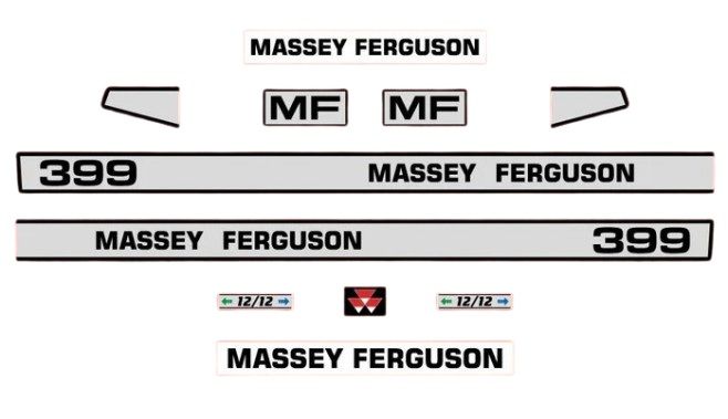 Stickerset Massey Ferguson 399