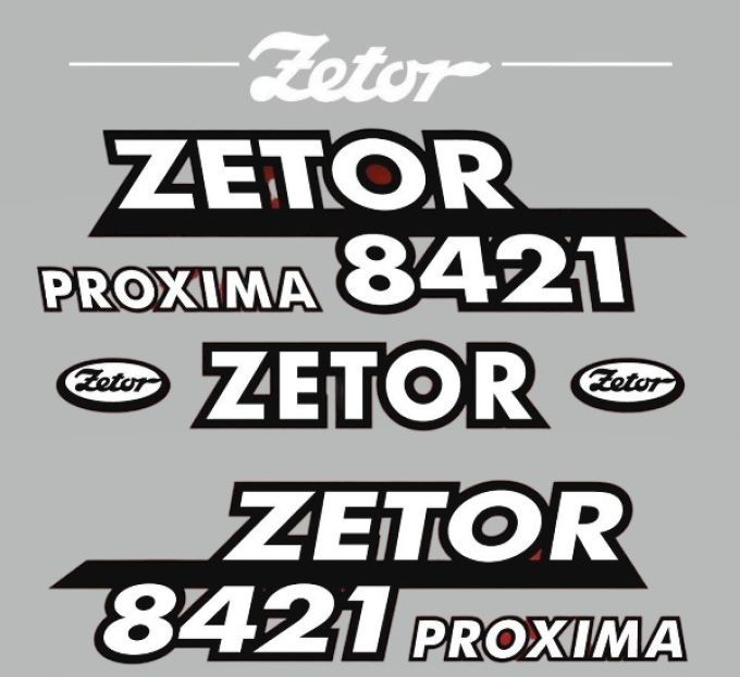 Stickerset Zetor 8421 PROXIMA