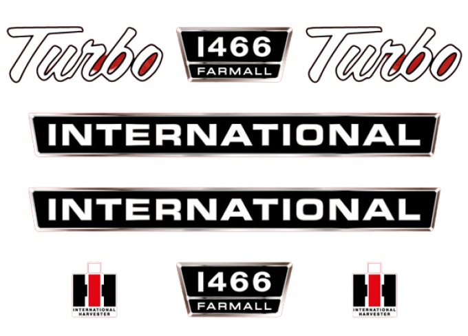 Stickerset International 1466 Farmall Turbo