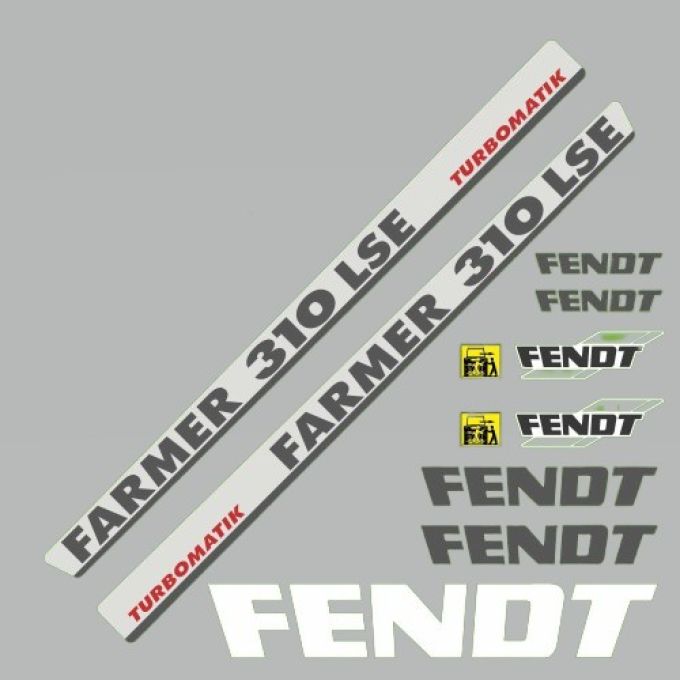 Stickerset Fendt Farmer 310 LSE Turbomatik