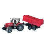 Bruder Massey Ferguson 7480 met kipper