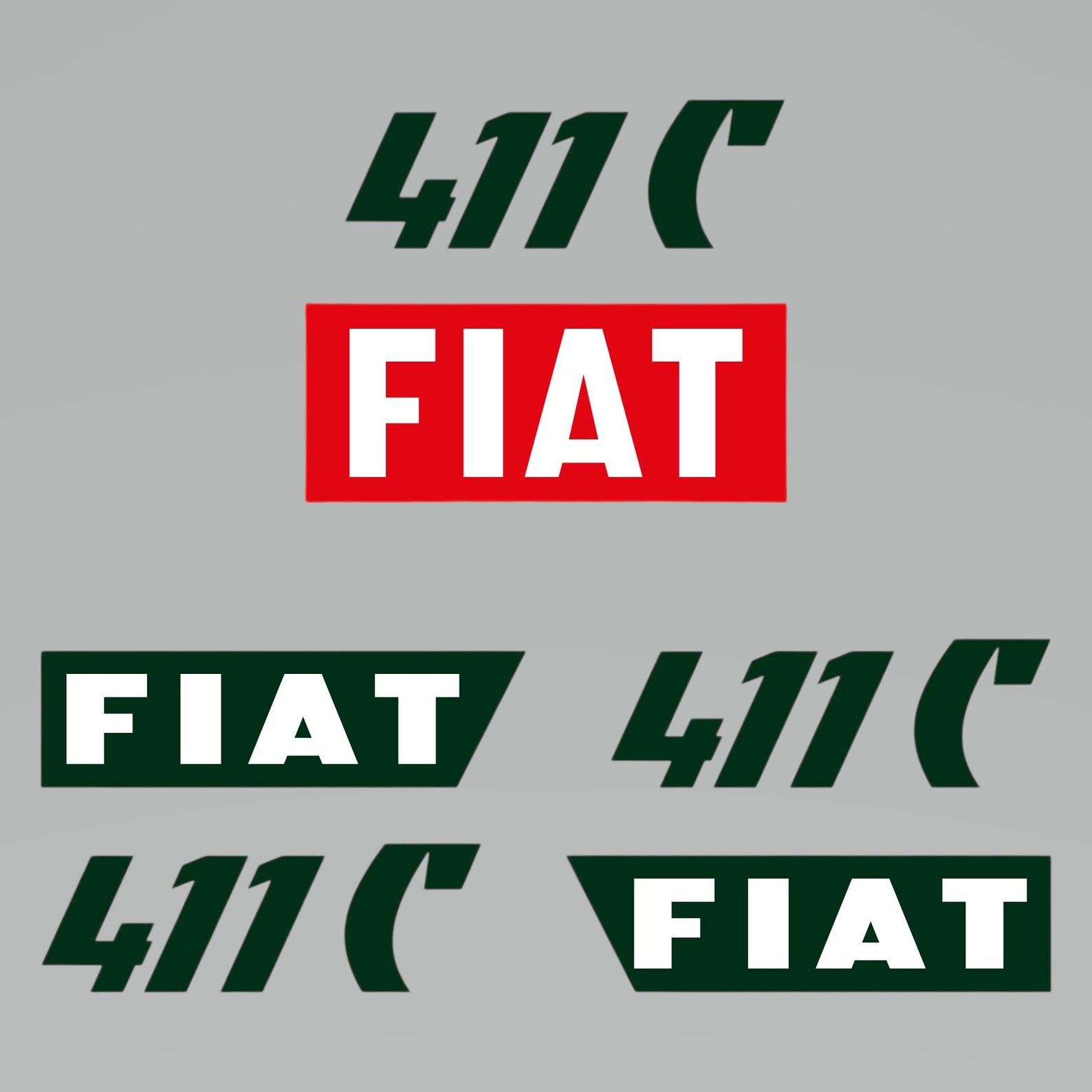 Stickerset Fiat 411 C