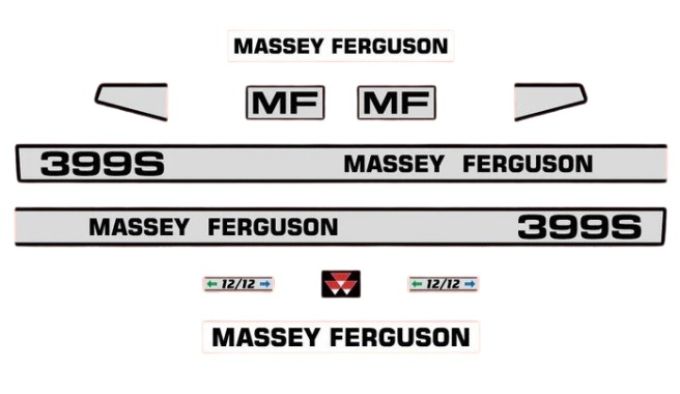 Stickerset Massey Ferguson 399 S