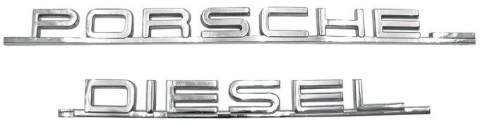 Emblême chroom Porsche Diesel
