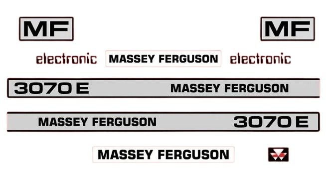 Stickerset Massey Ferguson 3070E