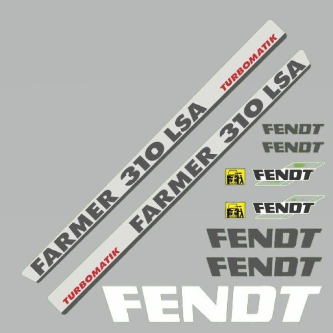 Stickerset Fendt Farmer 310 LSA