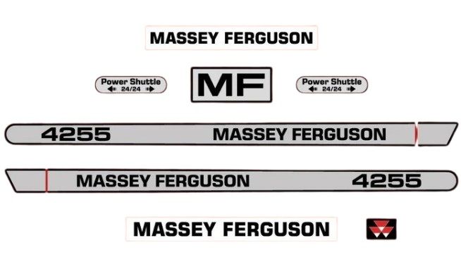 Stickerset Massey Ferguson 4255