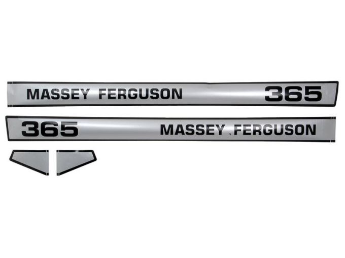 Kit autocollants latéraux Massey Ferguson 365