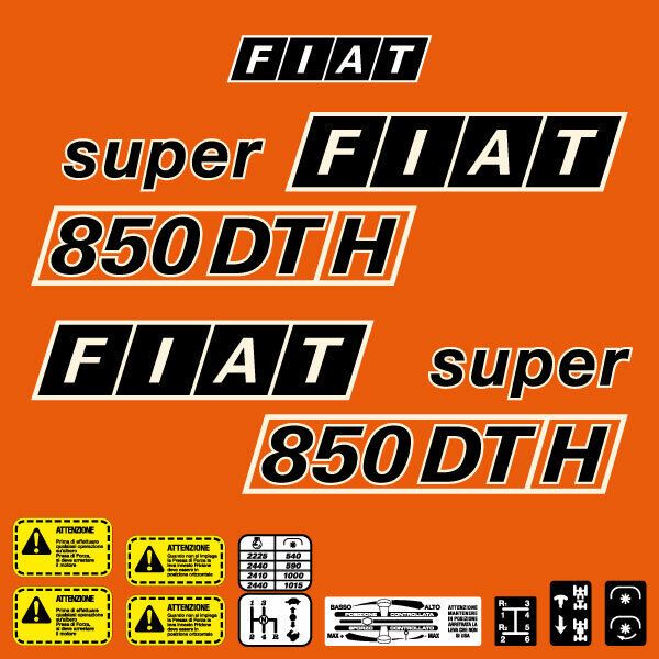 Stickerset Fiat 850 DT-H super