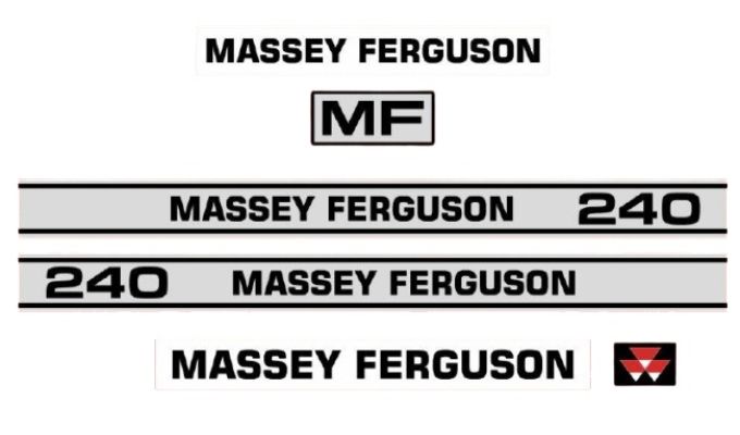 Stickerset Massey Ferguson 240 (L)