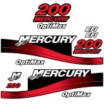 Stickerset Mercury 200 OptiMax (1999-2004)