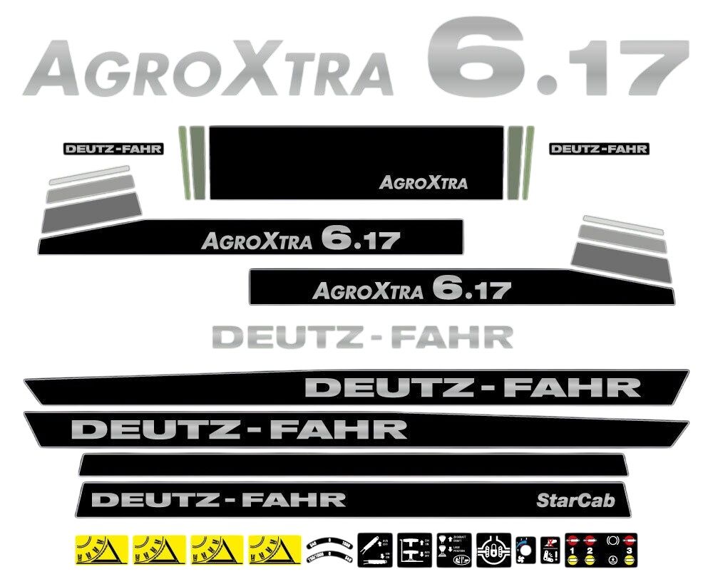 Stickerset Deutz-Fahr AgroXtra 6.17