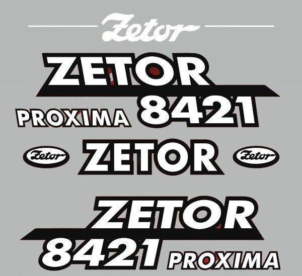 Stickerset Zetor 8421 PROXIMA