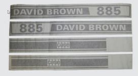 Typenschild David Brown 885 Case