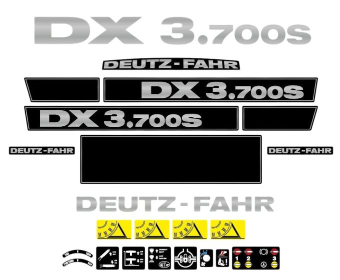 Stickerset Deutz Fahr DX 3.700S