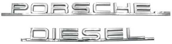 Embleem chroom Porsche Diesel
