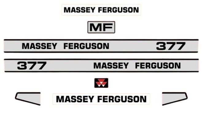 Stickerset Massey Ferguson 377