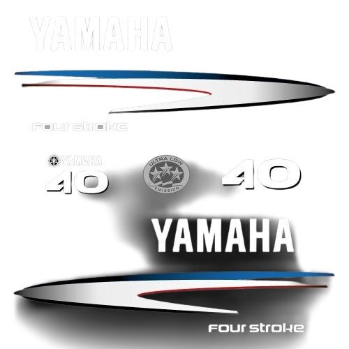Stickerset Yamaha 40 Four Stroke (2002)