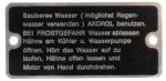 Typeplaatje Hanomag Radiateurplaatje