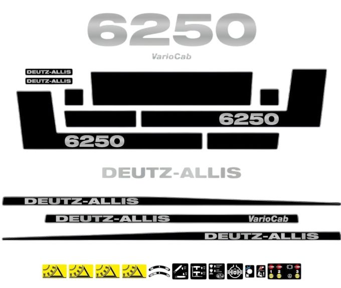 Stickerset Deutz Allis 6250