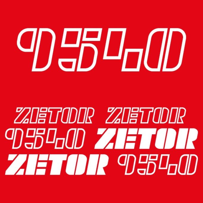 Stickerset Zetor 9540