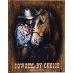 Bord "Cow girl by choic