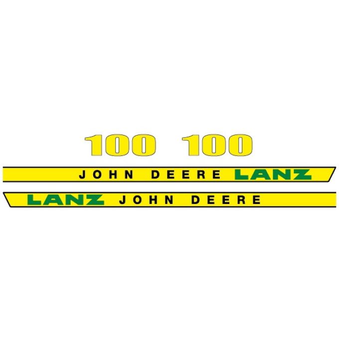 Stickerset John Deere LANZ 100
