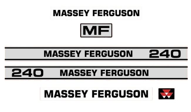 Stickerset Massey Ferguson 240 (L)
