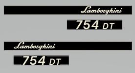 Stickerset Lamborghini 754 DT