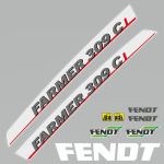 Stickerset Fendt 309 CI Farmer (2003)