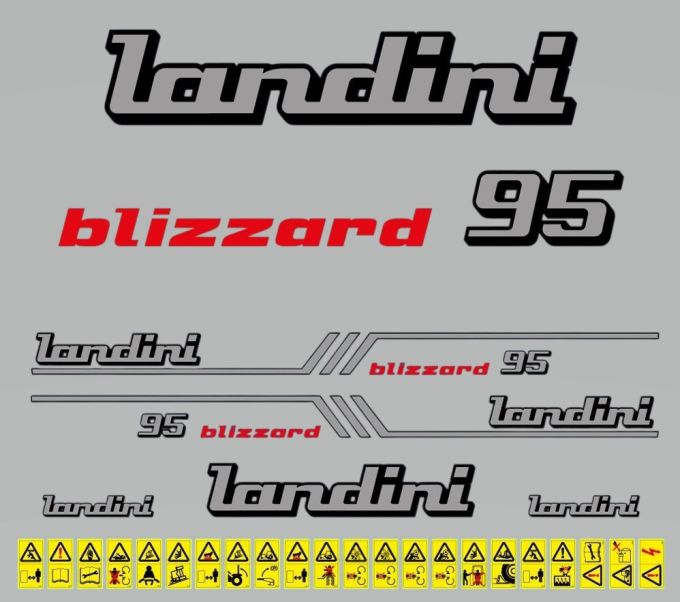 Stickerset Landini blizzard 95