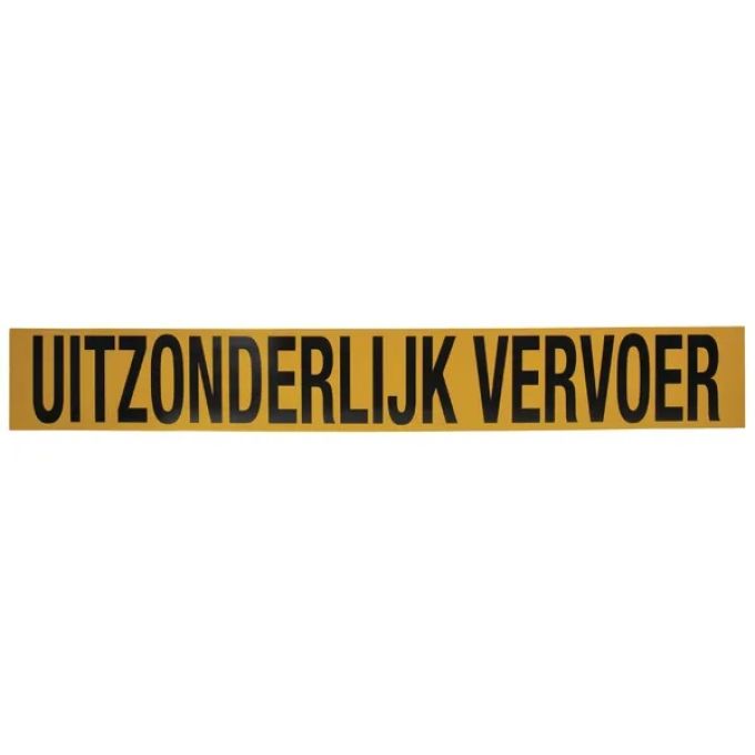 Bord "Uitzonderlijk vervoer"