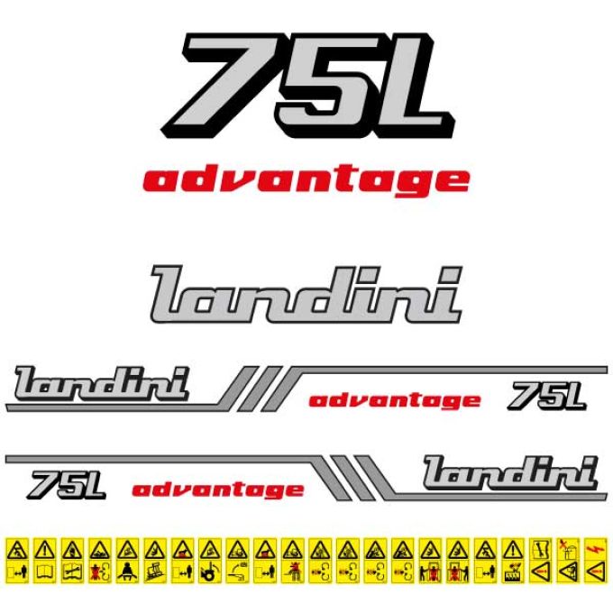 Stickerset Landini Advantage 75 L