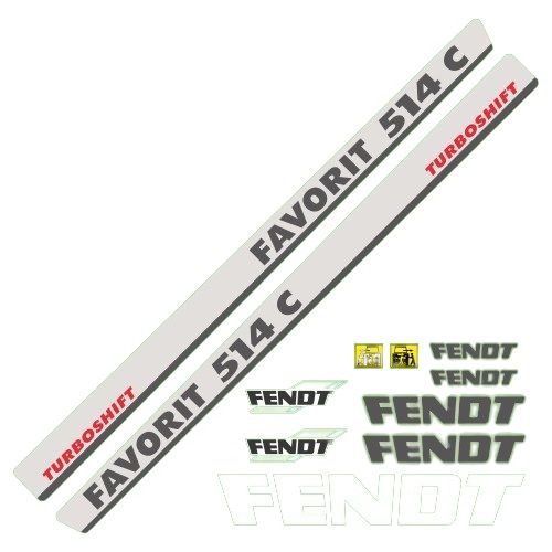 Stickerset Fendt Favorit 514 C turboshift