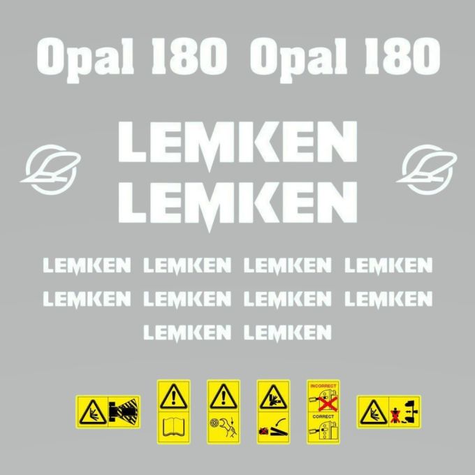 Stickerset Lemken Opal 180