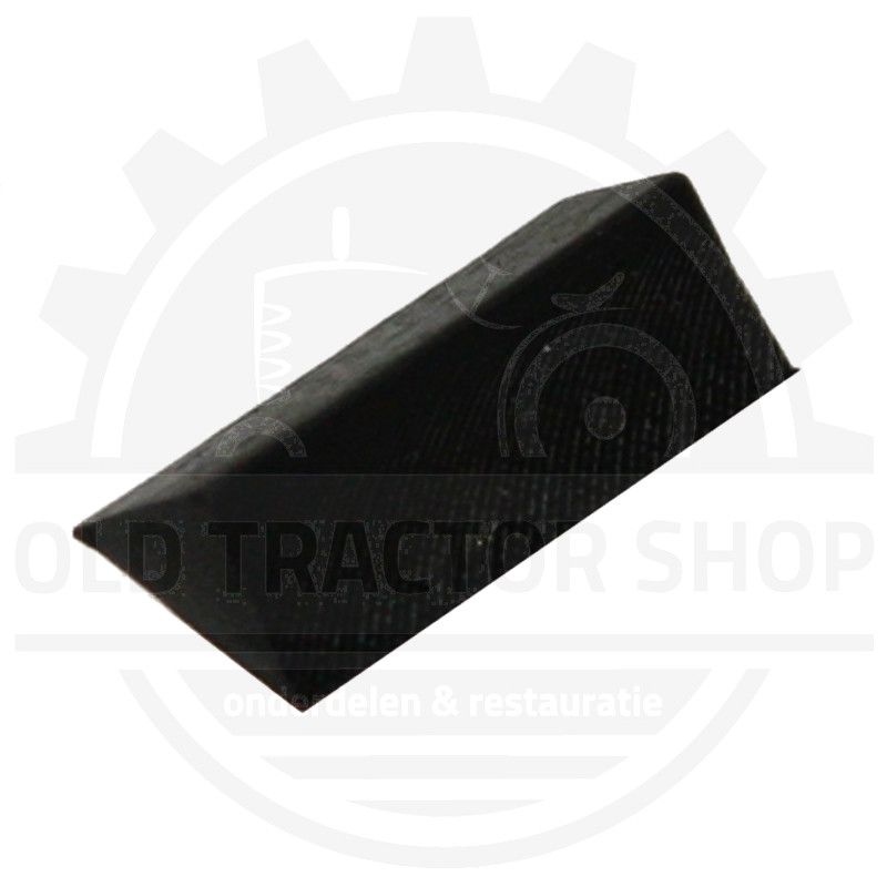 Rubber key for sump and lid, rear crankshaft