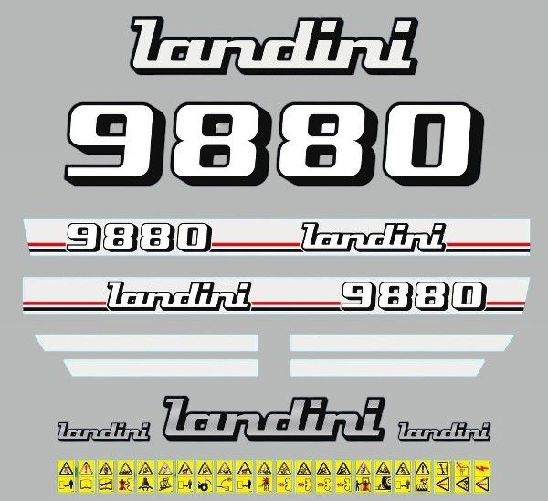Stickerset Landini 9880