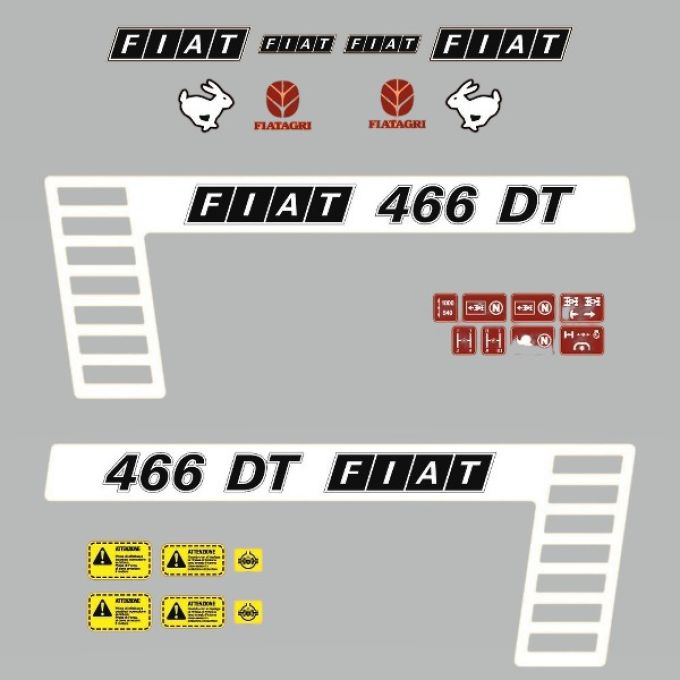 Stickerset Fiat 466 DT