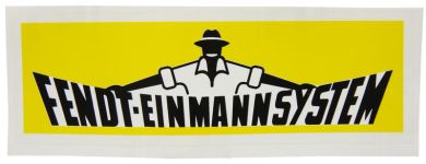 Aufkleber Fendt Einmannsystem