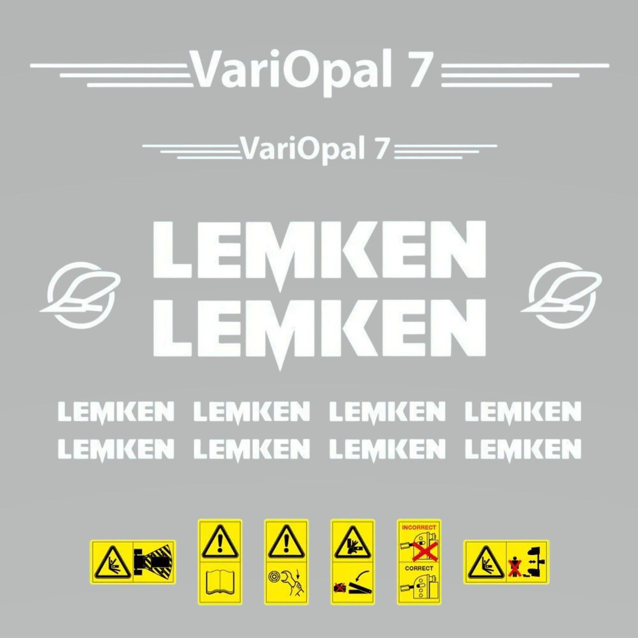 Stickerset Lemken VariOpal 7