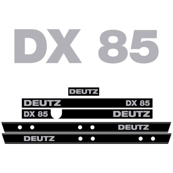 Stickerset Deutz DX 85