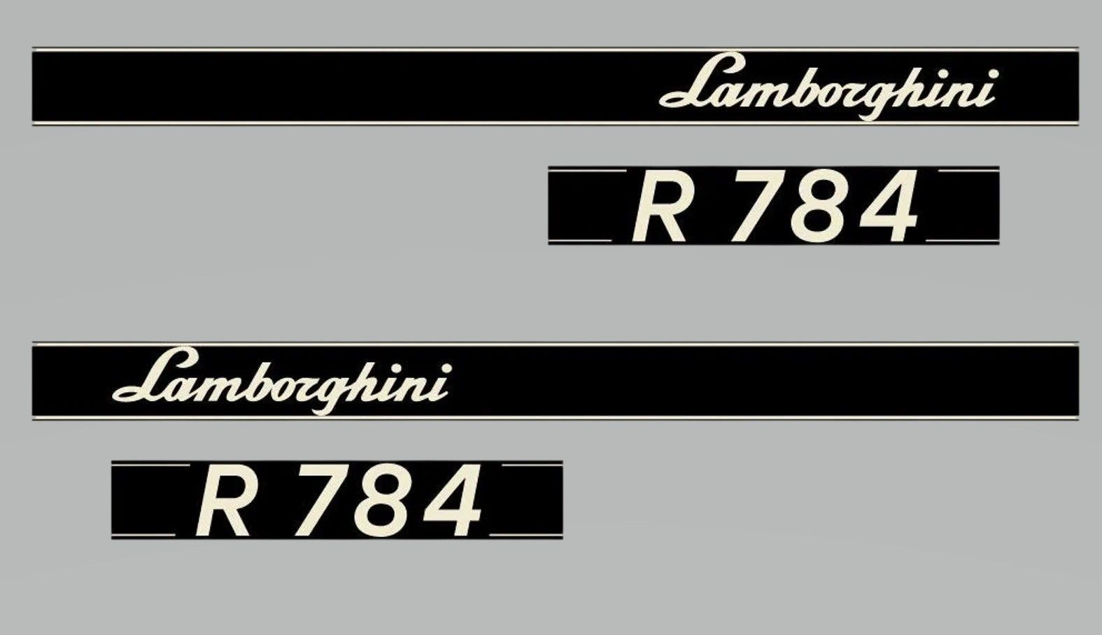 Stickerset Lamborghini R 784