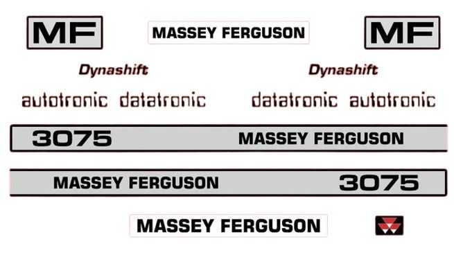 Stickerset Massey Ferguson 3075