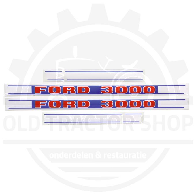 Kit autocollants latéraux Ford 3000