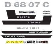 Stickerset Deutz D68-07C