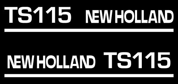 Decal Kit New Holland TS115