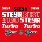 Kit autocollants latéraux Steyr 8180 turbo
